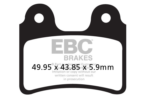EBC Brakes Klocki hamulcowe EBC FA303TT (kpl. na 1 tarcze)