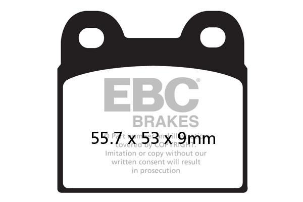 Klocki hamulcowe EBC FA057 (kpl. na 1 tarcze)