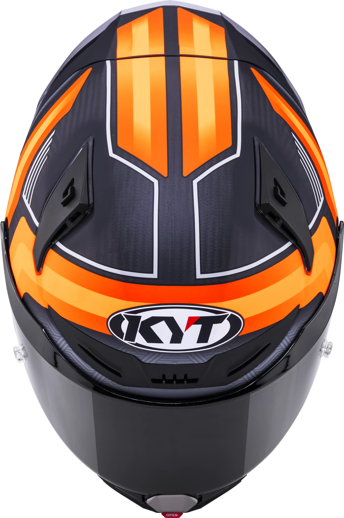 Kask motocyklowy KYT R1R CARBON ACCELERATOR POMARAŃCZOWY MATT E06