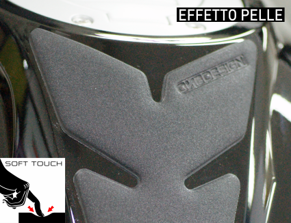 ONEDESIGN Tankpad "Soft Touch" leather style czarny slim