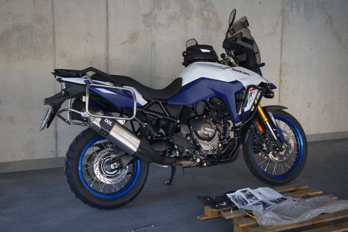 Tłumik IXIL SUZUKI DL 800 V-STROM 2023 (WEM2 WEM3) typ MXR (waga: 4160g, długość: 540 mm., materiał: Inox AISI304, kolor: Black