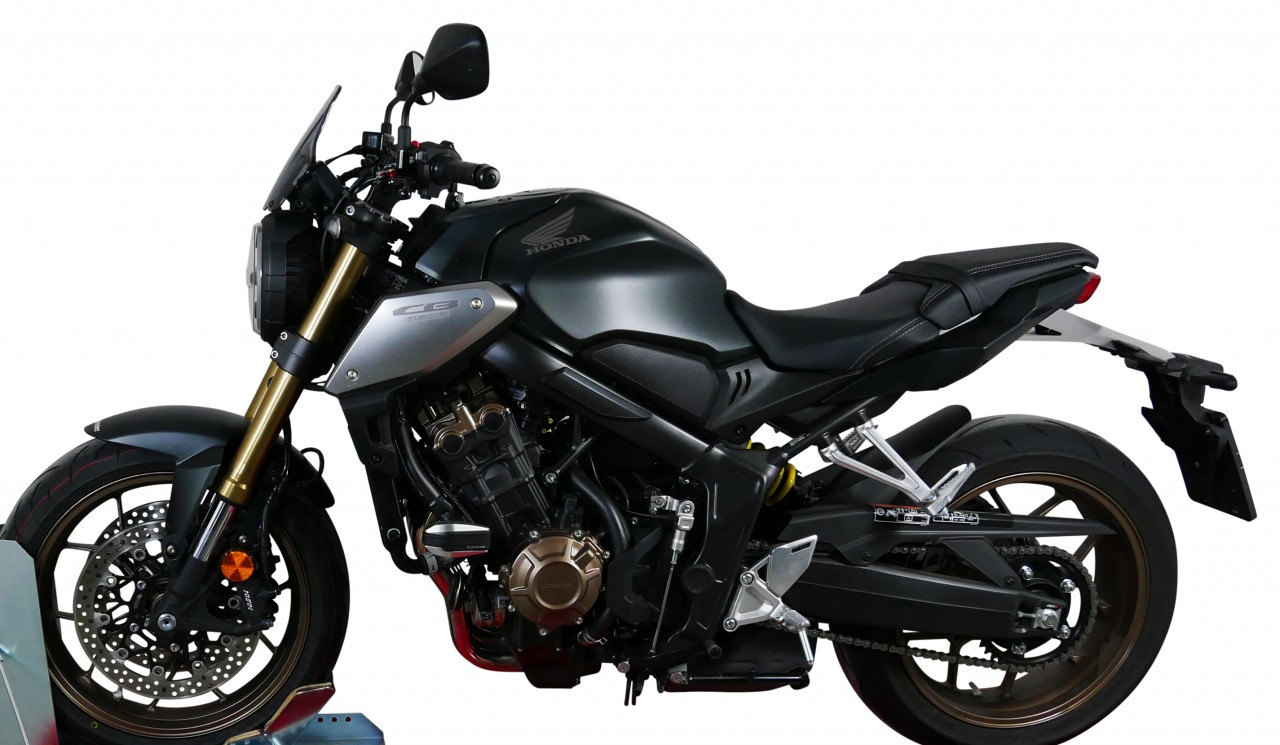 Szyba motocyklowa MRA HONDA CB 650 R 2019-2023, forma NSPM, przyciemniana