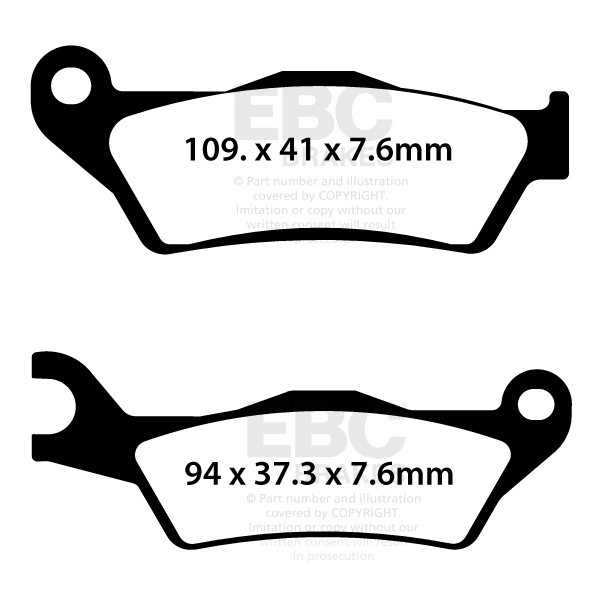 EBC Brakes Klocki hamulcowe EBC SFA732 skuterowe (kpl. na 1 tarcze)