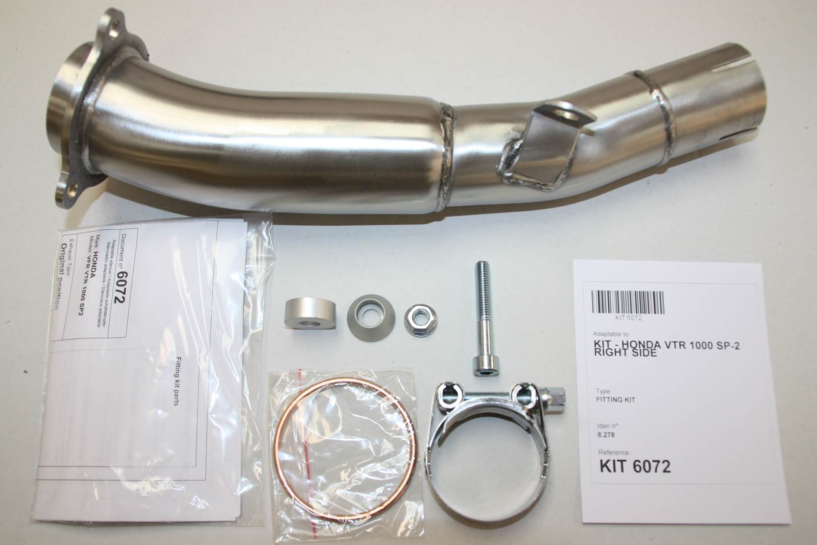 Tłumik prawy IXIL HONDA VTR 1000 SP2 (SC45) typ SOVE (waga: 3000g, długość: 423 mm.) SLI