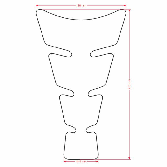ONEDESIGN tankpad Spirit czerwone scratches