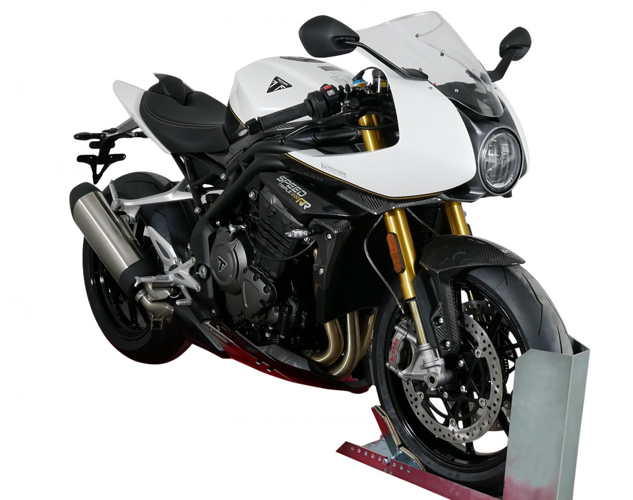 Szyba motocyklowa MRA TRIUMPH SPEED TRIPLE 1200 RR 2022-, forma R, bezbarwna