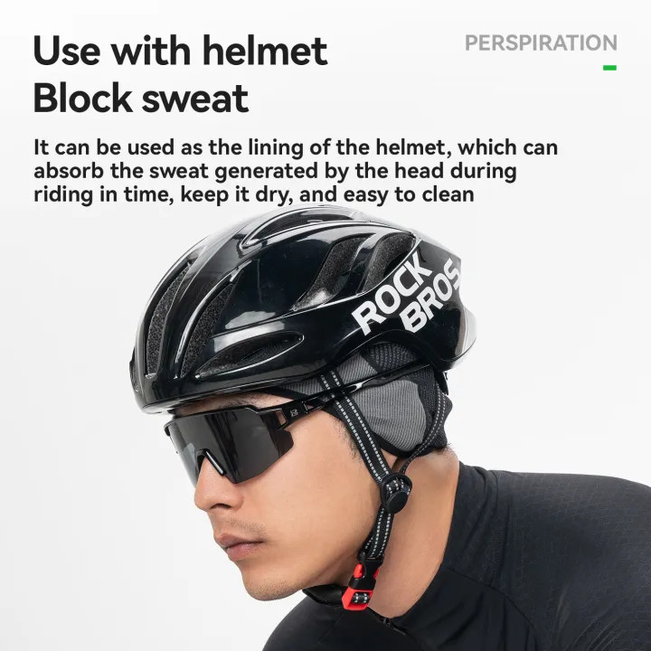Czapka rowerowa do biegania sportowa pod kask ROCKBROS 18250007001 Termoaktywna