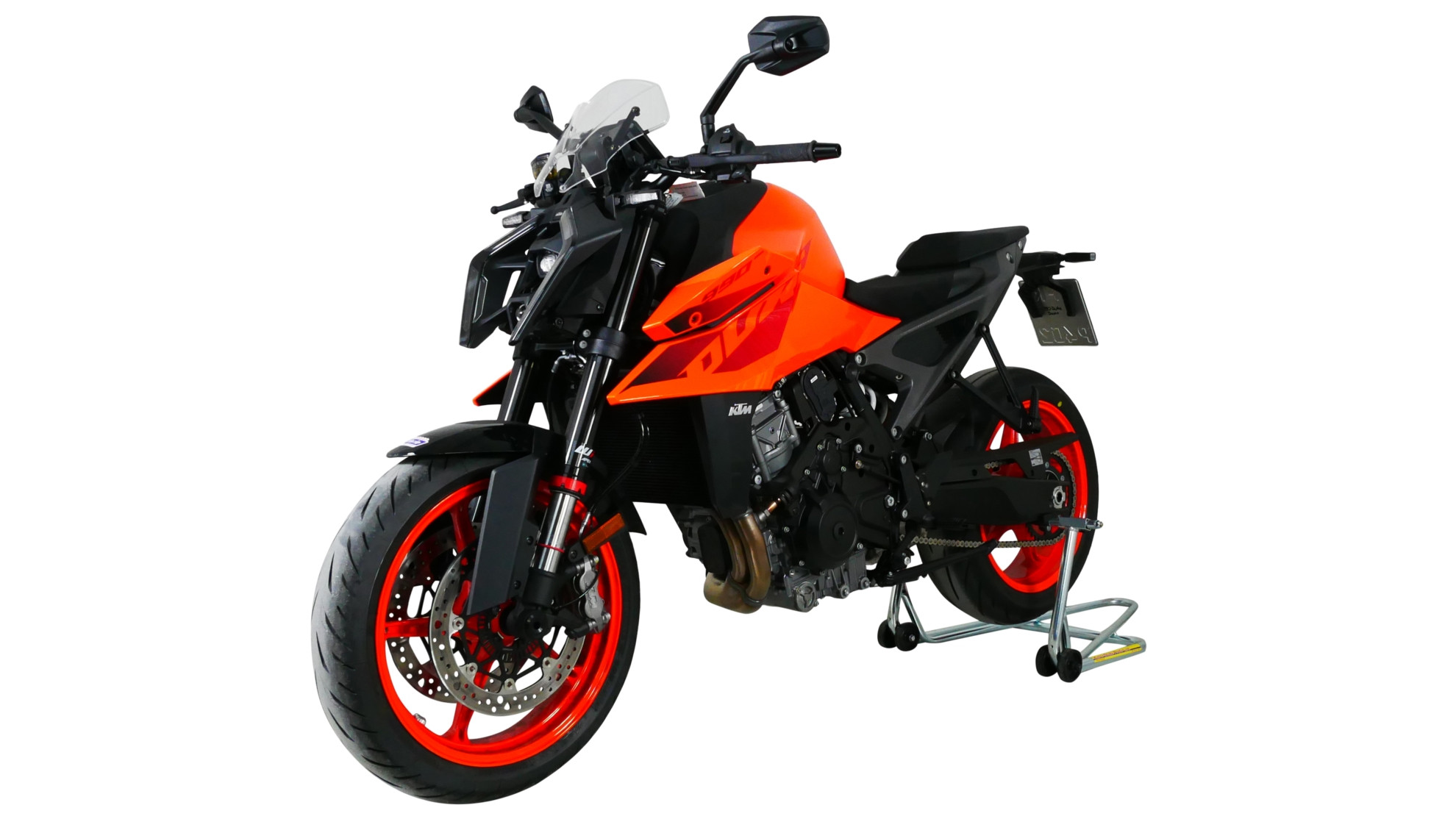 Szyba motocyklowa MRA KTM DUKE 990 2024-, forma NSPM, bezbarwna