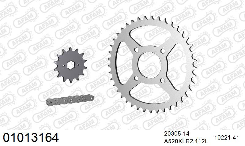 Zestaw napędowy AFAM do HONDA VT 125 C Shadow X,Y,1,2,3,4,5,6,7,8