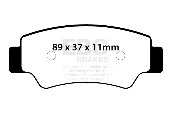 EBC Brakes Klocki hamulcowe EBC FA747R (kpl. na 1 tarcze)
