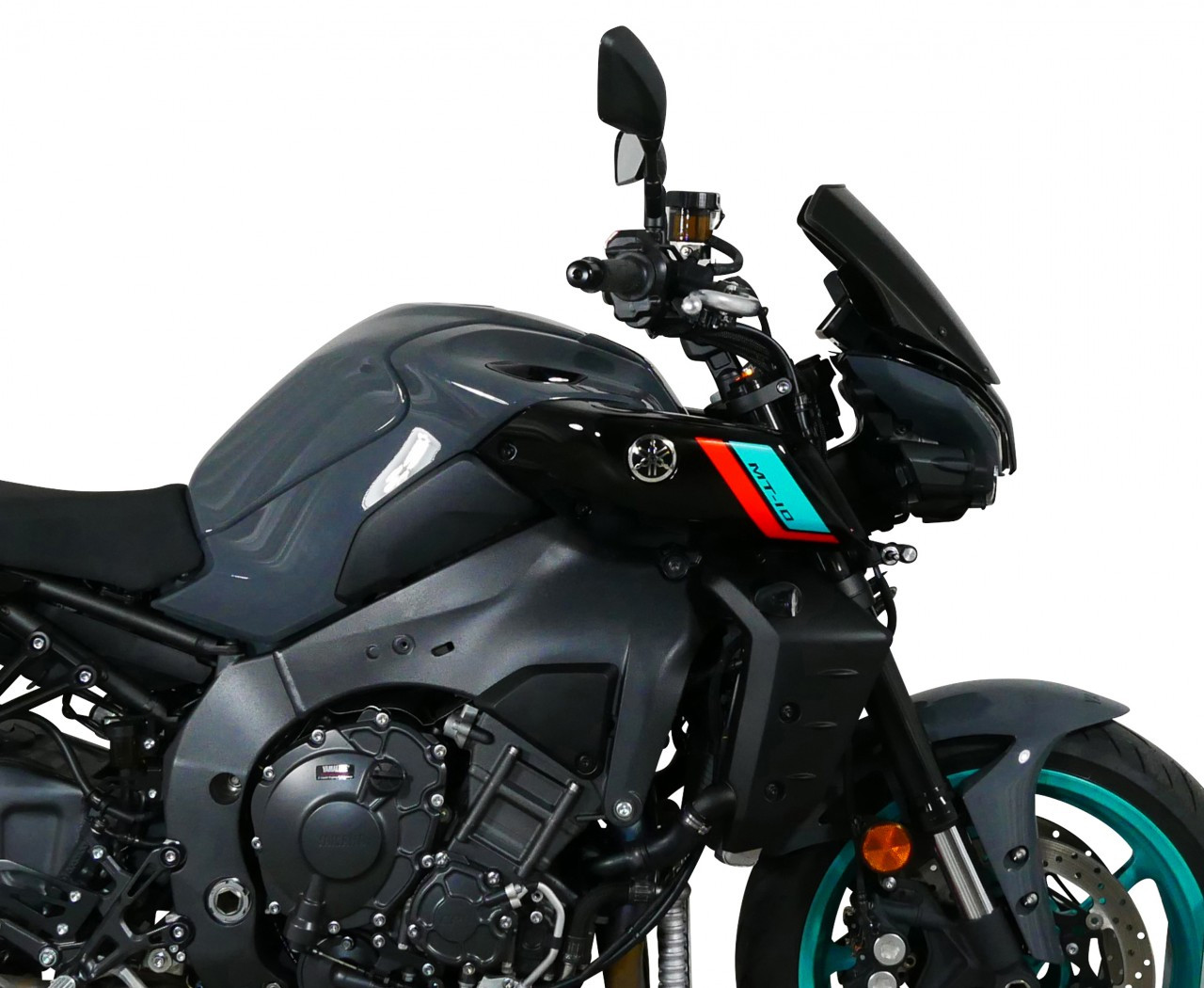 Szyba motocyklowa MRA YAMAHA MT-10 2022-, forma NRM, czarna