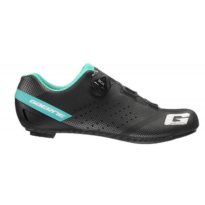 Buty rowerowe szosowe damskie GAERNE CARBON G.TORNADO LADY czarny/turkus