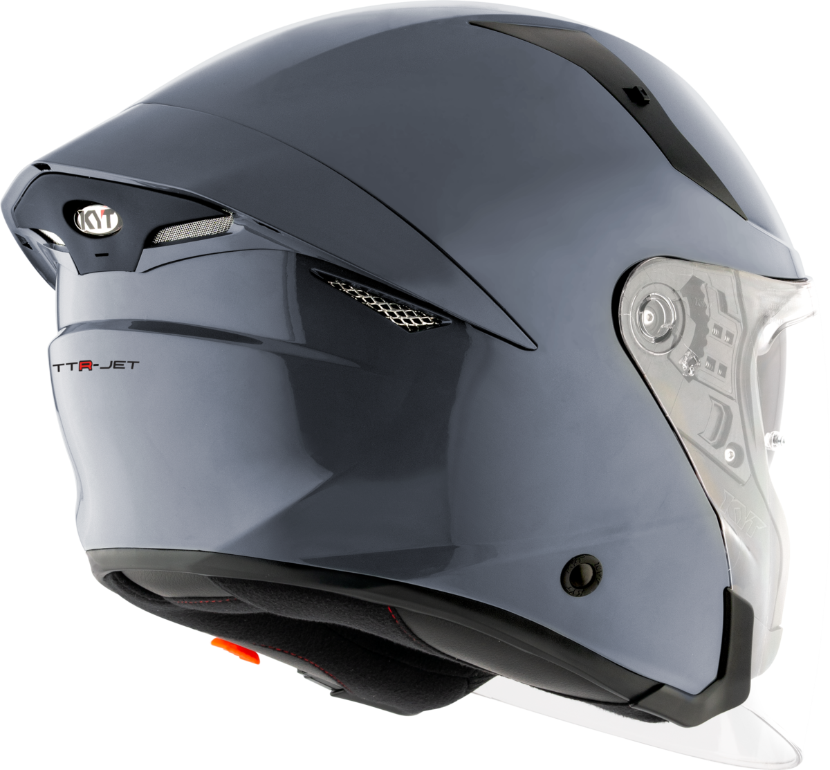 Kask Motocyklowy KYT TTR-JET połysk szary ECE/ONU 22-06