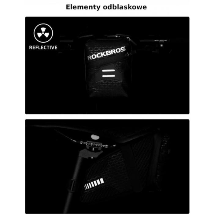 Sakwa podsiodłowa, torba rowerowa ROCKBROS (C29-BK) czarna