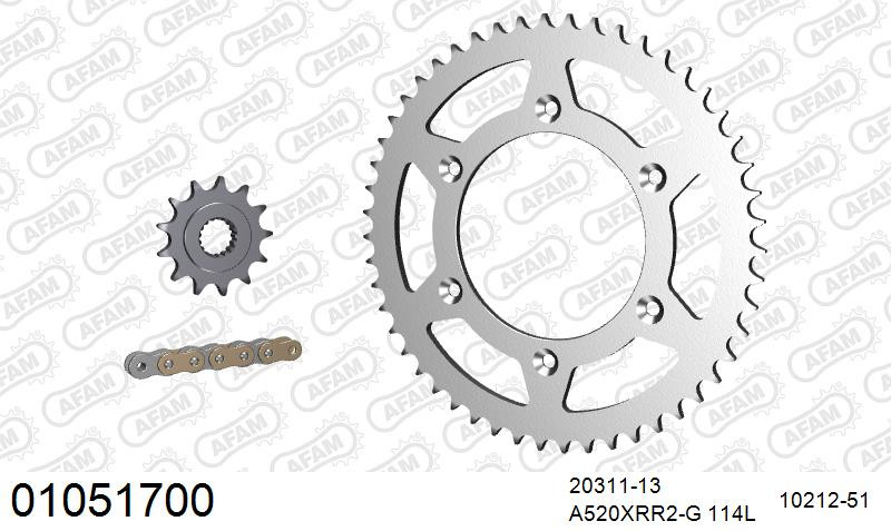 Zestaw napędowy AFAM do HONDA CRF 450 X 5,6,7,8,9,A,B,C,D,E,F,G,H,J