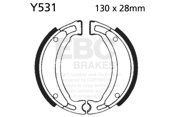 EBC Brakes Szczęki hamulcowe EBC Y531 (1 kpl.)