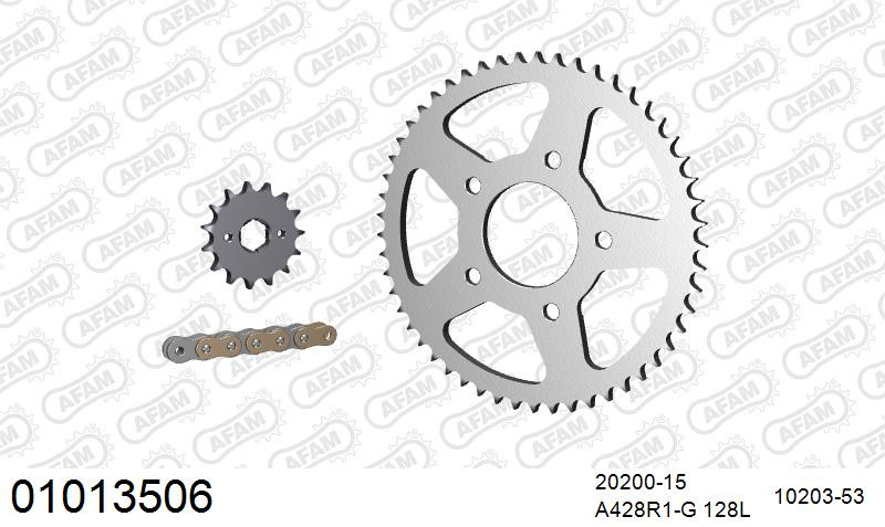 Zestaw napędowy AFAM do HONDA XL 125 R C,D,E,F,G,H,J,K,L,M,N,P,R,S,T,V