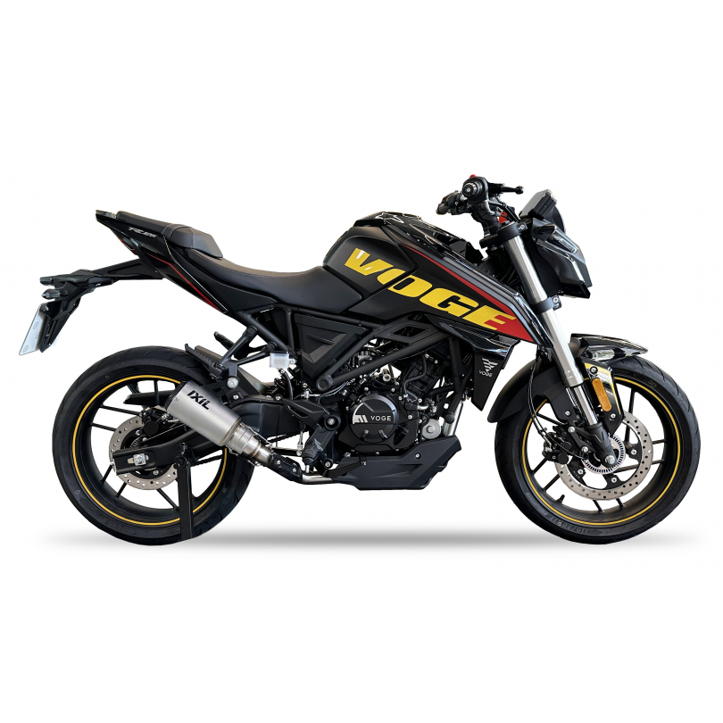 Tłumik IXIL VOGE 125 R (LX125-54) typ RC (waga: 800g, długość: 230 mm., materiał: Inox AISI304, kolor: Bright resin) FULL SYSTEM