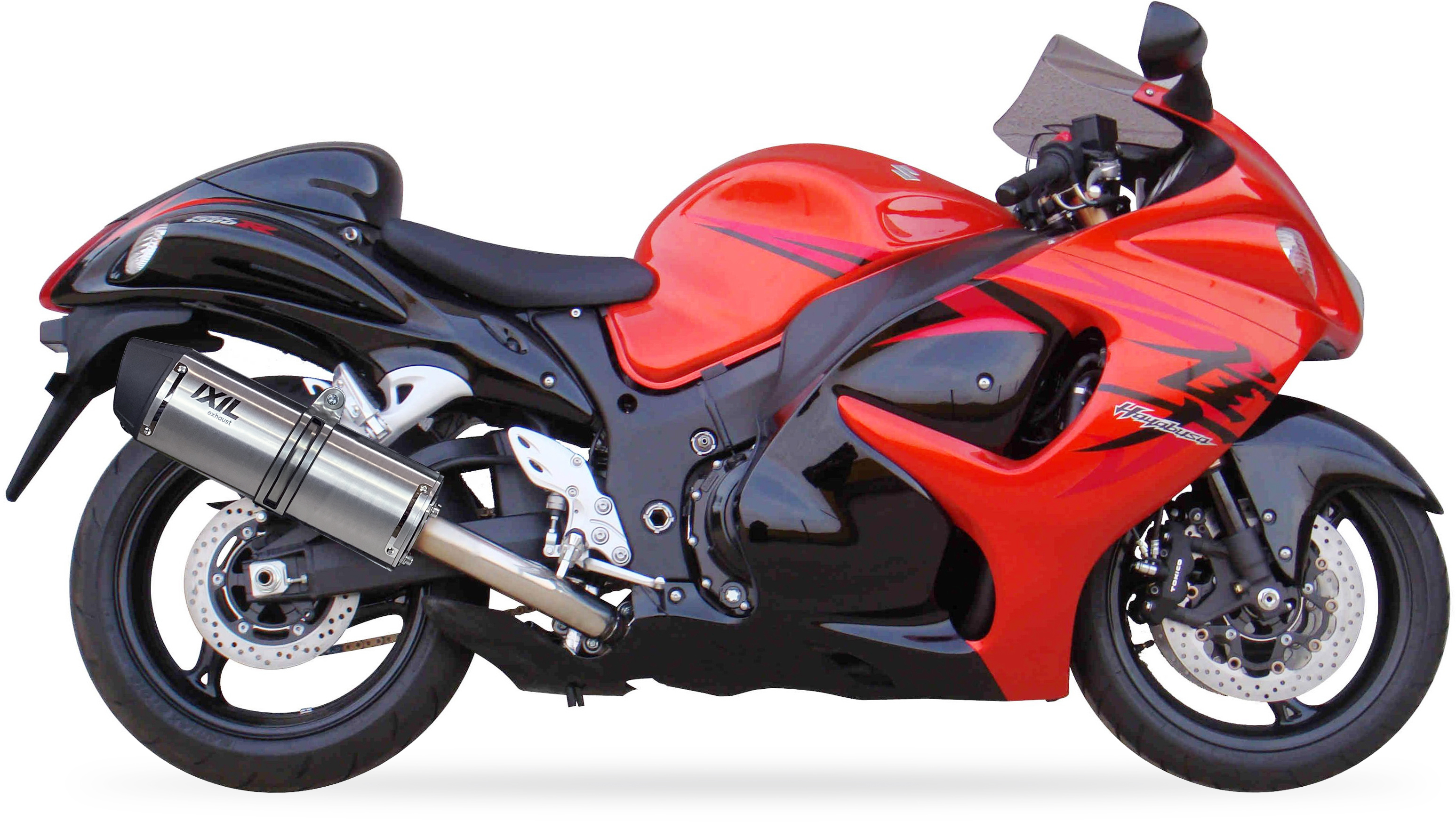 Tłumik prawy IXIL SUZUKI GSX 1300 R HAYABUSA 08-16 (WVCK) typ SOVE (waga: 3000g, długość: 423 mm.)