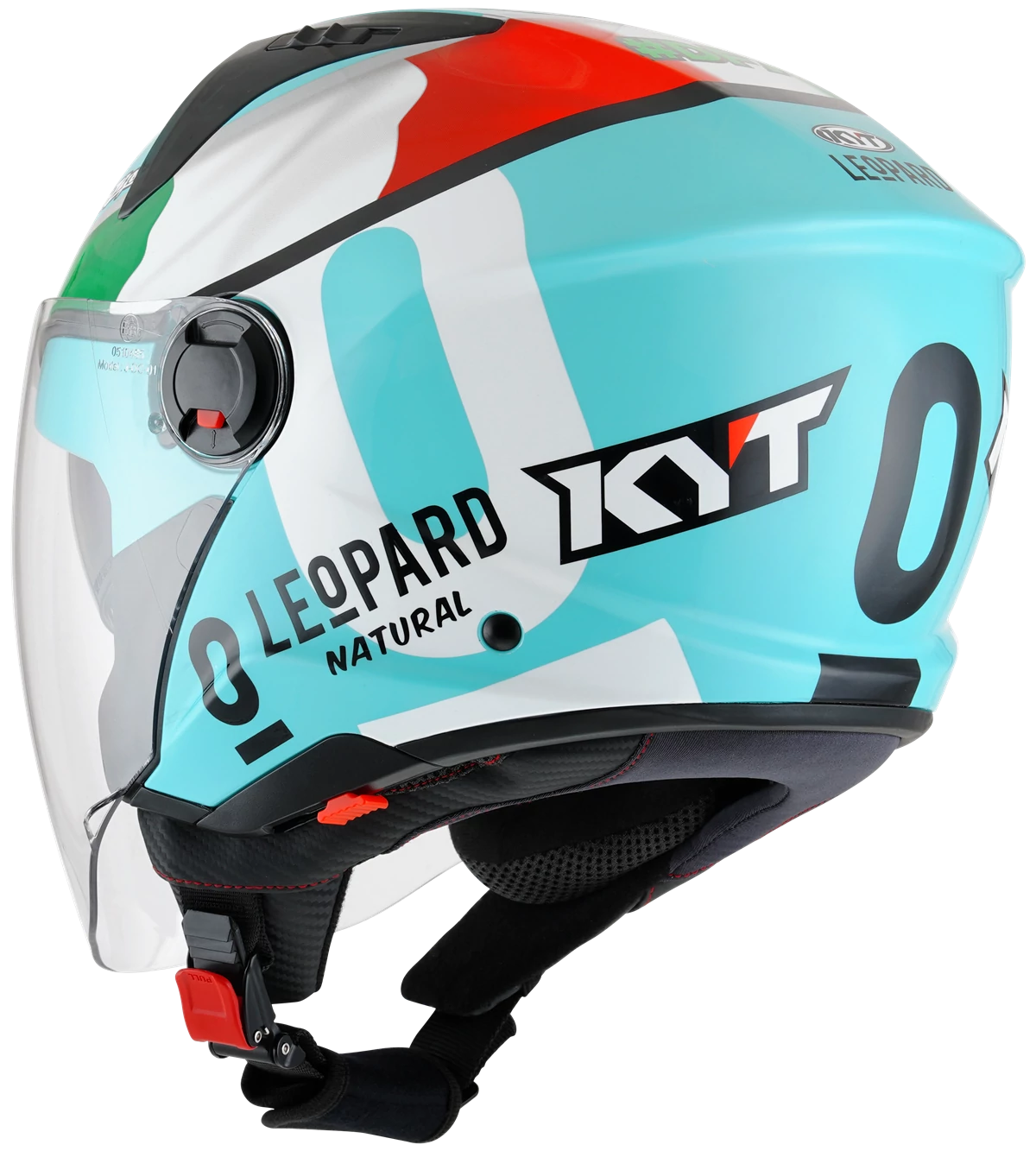 Kask motocyklowy KYT D-CITY LEOPARD REPLICA TRICOLORE E06
