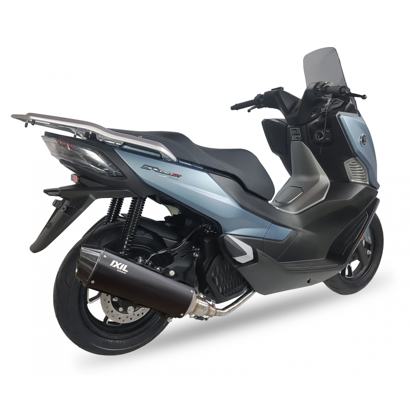 Tłumik IXIL VOGE SR 125 GT typ V4B (waga: 3220g, długość: 423 mm., materiał: Inox AISI304, kolor: Black painted) HEXOVAL XTREM B