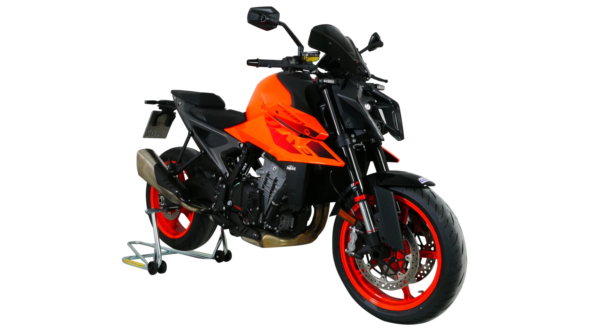 Szyba motocyklowa MRA KTM DUKE 990 2024-, forma NTM, czarna