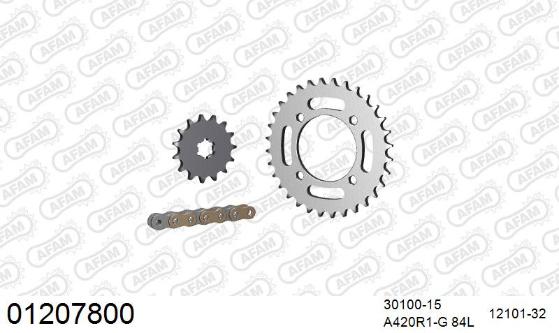 Zestaw napędowy AFAM do YAMAHA PW 80