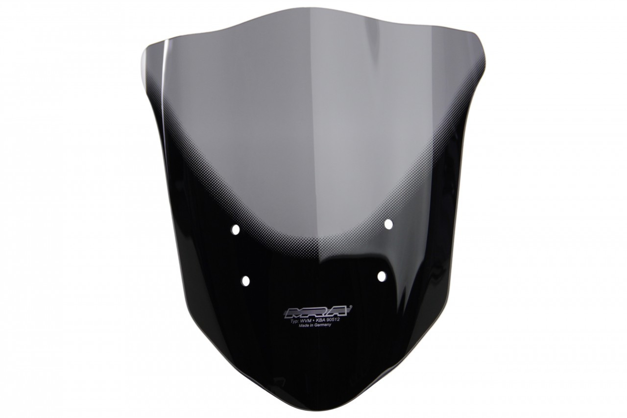 Szyba motocyklowa MRA KAWASAKI ER 6 N ER650E 2012-, forma T, przyciemniana