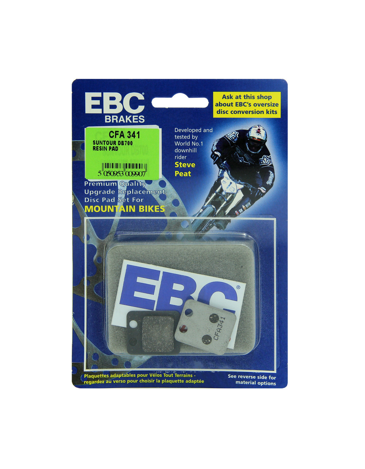 CFA341 - Klocki hamulcowe rowerowe (organiczne) EBC Brakes