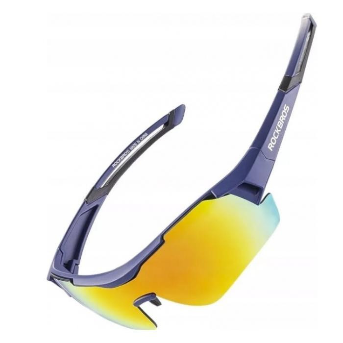 Okulary rowerowe / sportowe z polaryzacją ROCKBROS UV400 (10118) niebieskie