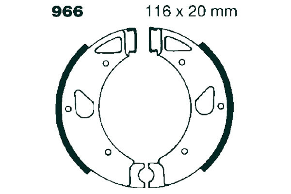 Szczęki hamulcowe EBC 966 (1 kpl.)