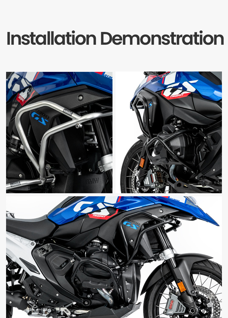 LOBOO Gmole górne BMW R1300GS (2023-) srebrne