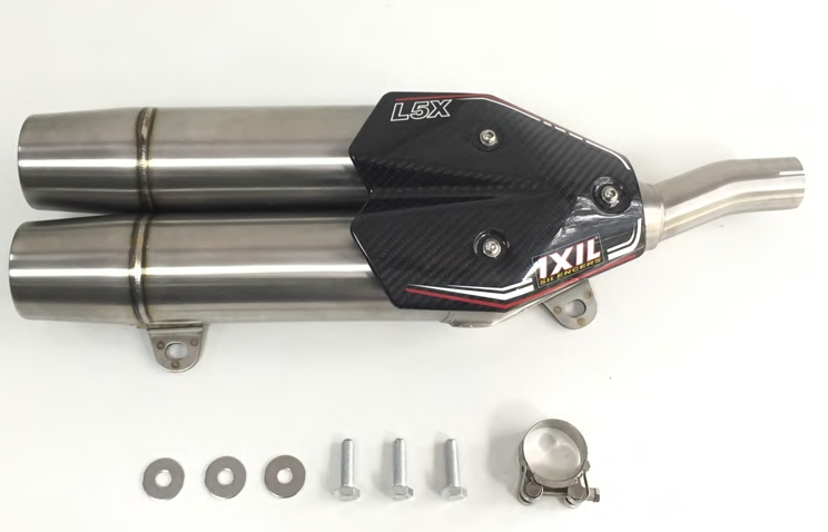 Tłumik IXIL KYMCO XCITING 400 (D6) typ L5X (waga: 3000g, długość: 430 mm., materiał: Inox AISI304, kolor: Matt polished) SLIP ON
