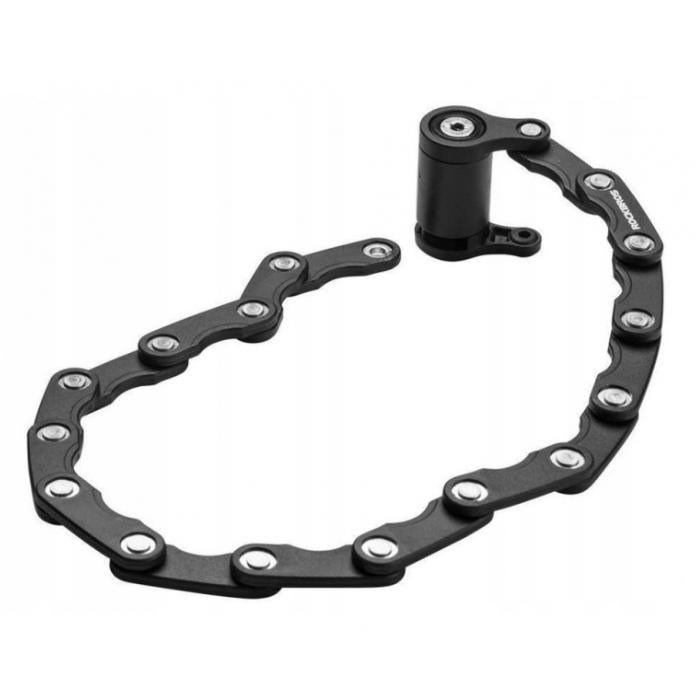 Zabezpieczenie rowerowe składane ROCKBROS (WD795) czarne, hartowana stal