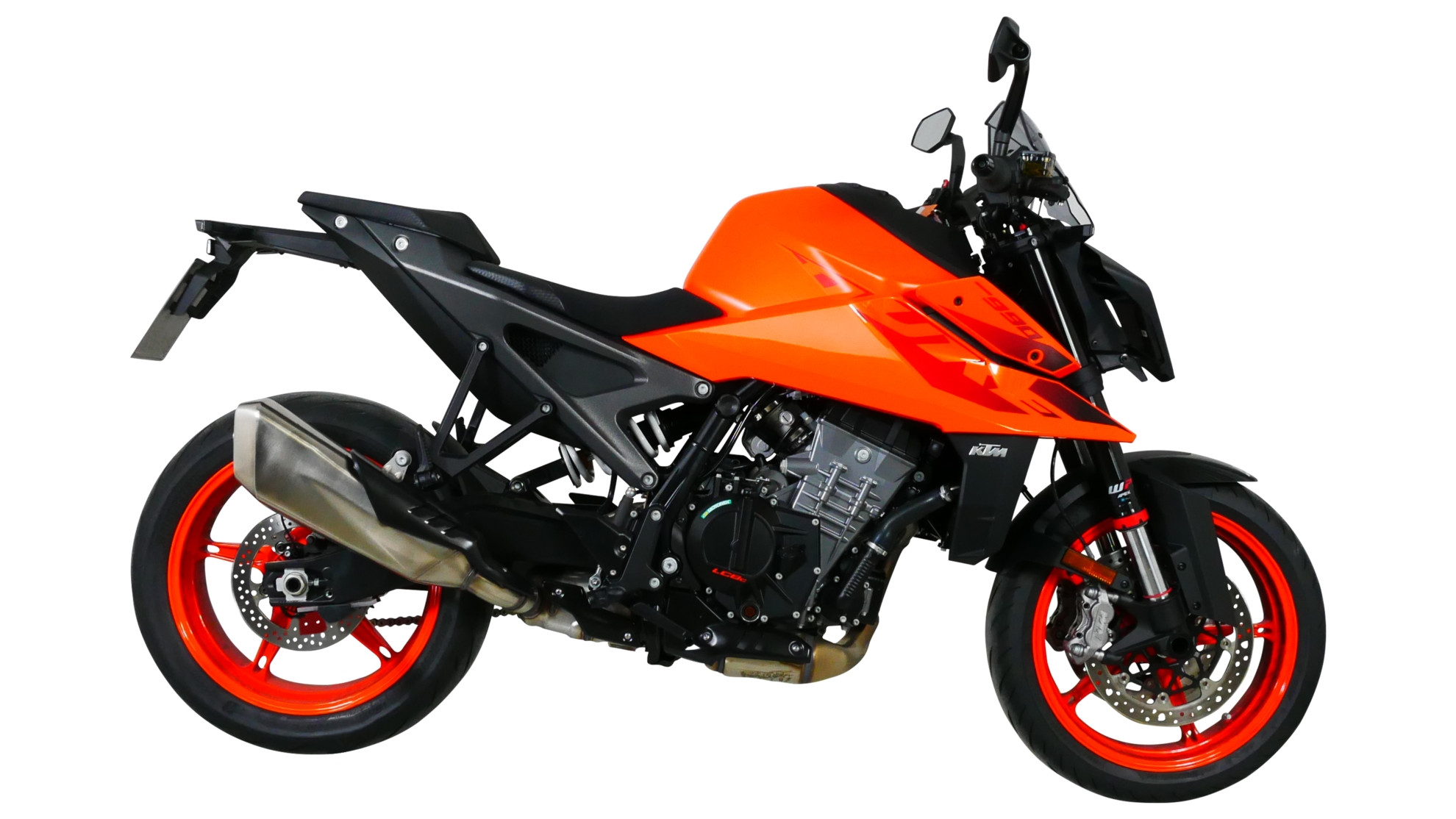 Szyba motocyklowa MRA KTM DUKE 990 2024-, forma NSPM, przyciemniana