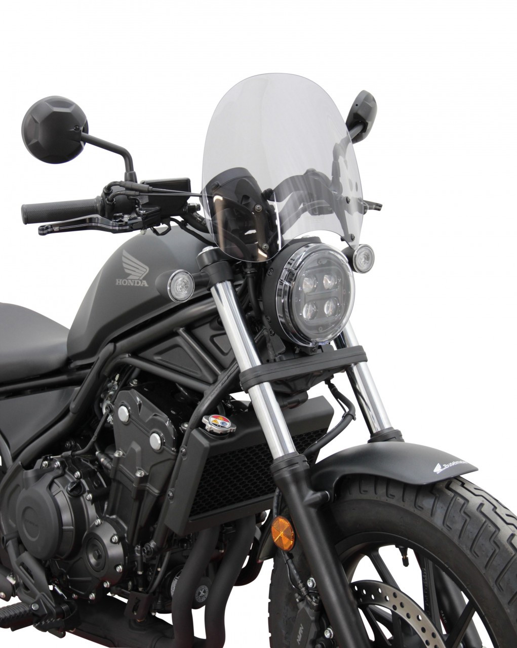 Szyba motocyklowa MRA HONDA CMX 500 REBEL 2020-, forma NTM, przyciemniana