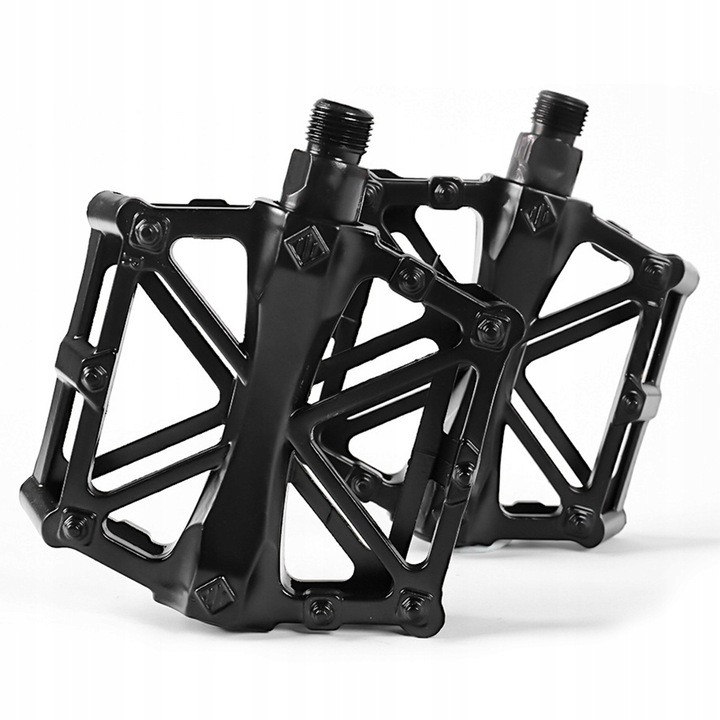 Pedały rowerowe platformowe MTB ROXAR aluminiowe, czarne
