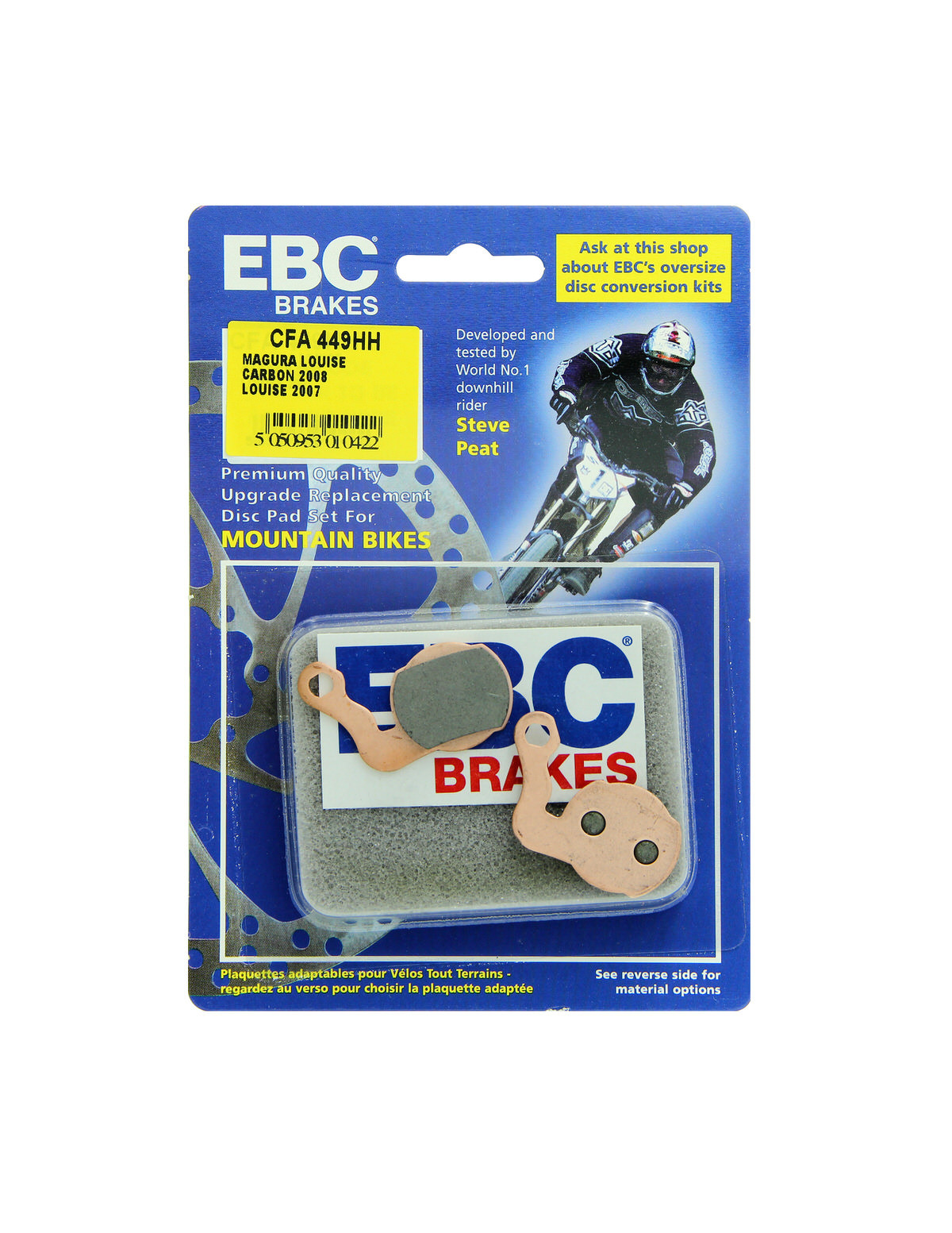 CFA449HH - Klocki hamulcowe rowerowe (spiekane) EBC Brakes