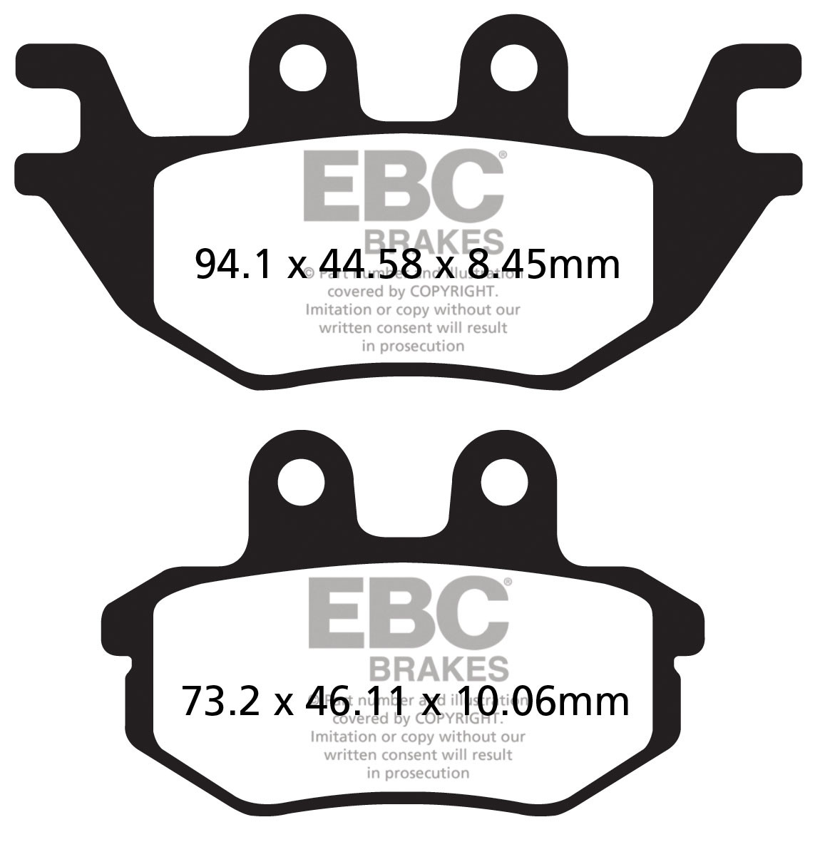 Klocki hamulcowe EBC FA686R (kpl. na 1 tarcze)