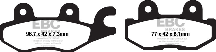EBC Brakes Klocki hamulcowe EBC FA674R (kpl. na 1 tarcze)