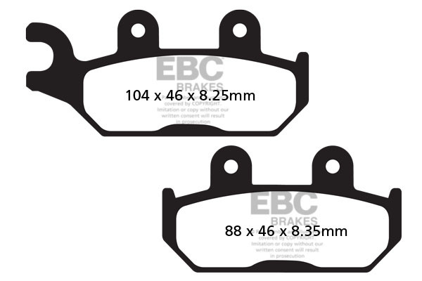 EBC Brakes Klocki hamulcowe EBC FA645R (kpl. na 1 tarcze)