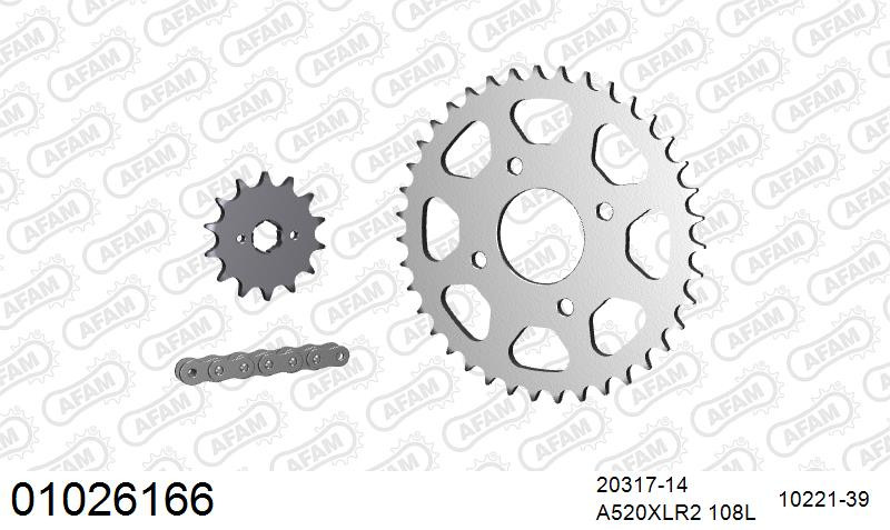 Zestaw napędowy AFAM do HONDA CM 250 X