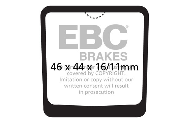 Klocki hamulcowe EBC FA048 (kpl. na 1 tarcze)