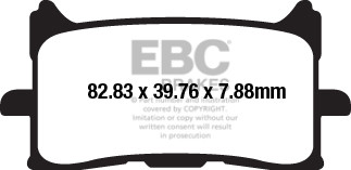 EBC Brakes Klocki hamulcowe EBC FA679HH wzmacniane (kpl. na 1 tarcze)