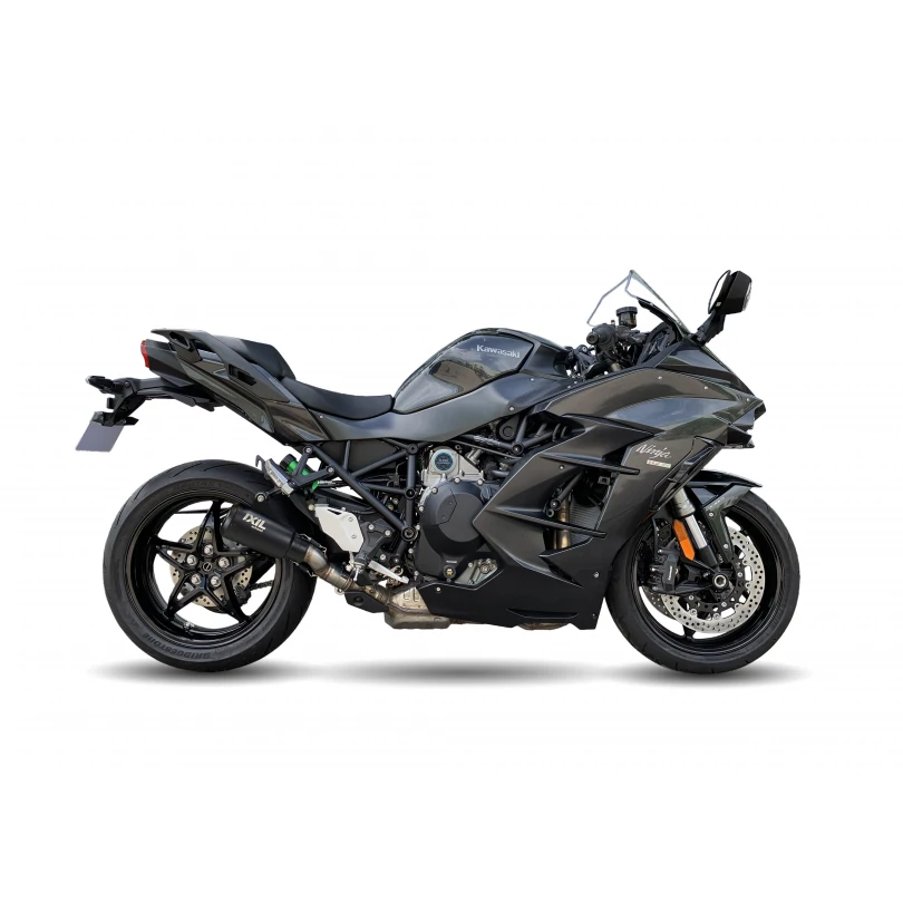 IXIL Tłumik KAWASAKI NINJA H2 SX - SX SE 18-21 (ZXT02A B D) typ RB SLIP ON - RACE XTREM BLACK