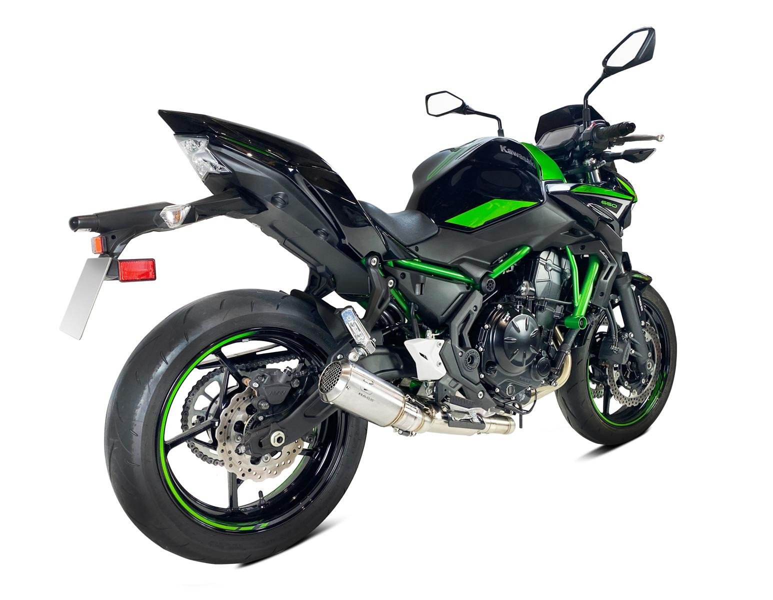Tłumik IXRACE KAWASAKI NINJA 650 ´23 (EX650S, EX650SA2) FULL SYSTEM typ MK2 MK2 SERIES INOX (Homologacja)
