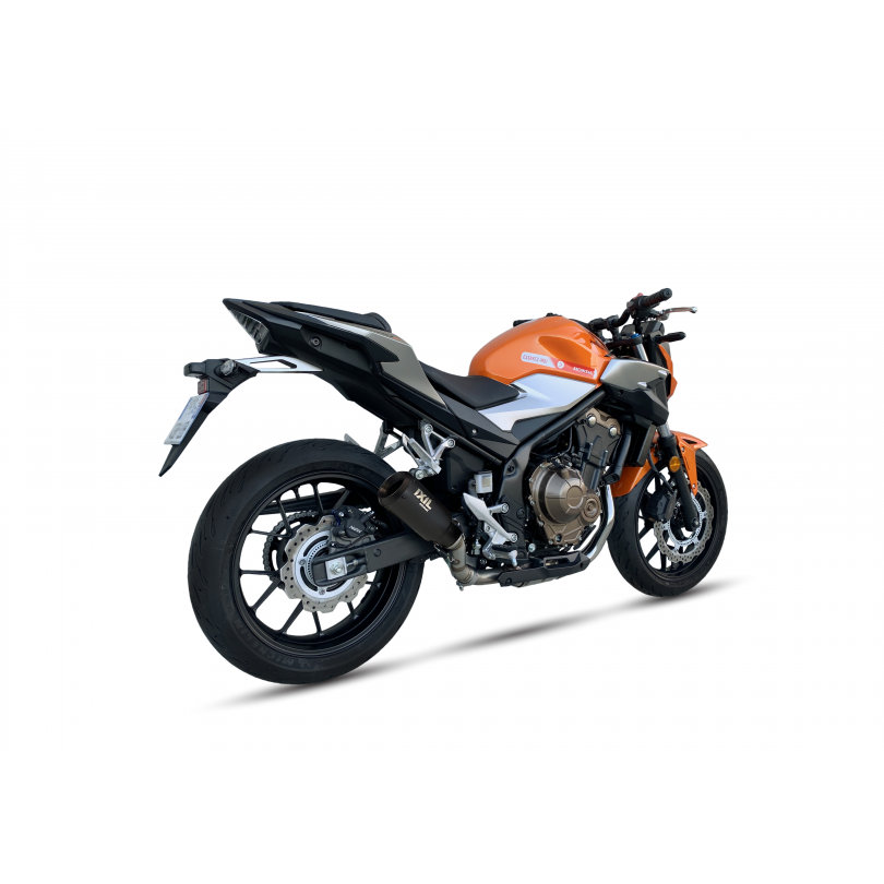 Tłumik IXIL HONDA CB 500 X 17-18 (PC59) typ RB (waga: 900g, długość: 230 mm., materiał: Inox AISI304, kolor: Black painted) SLIP