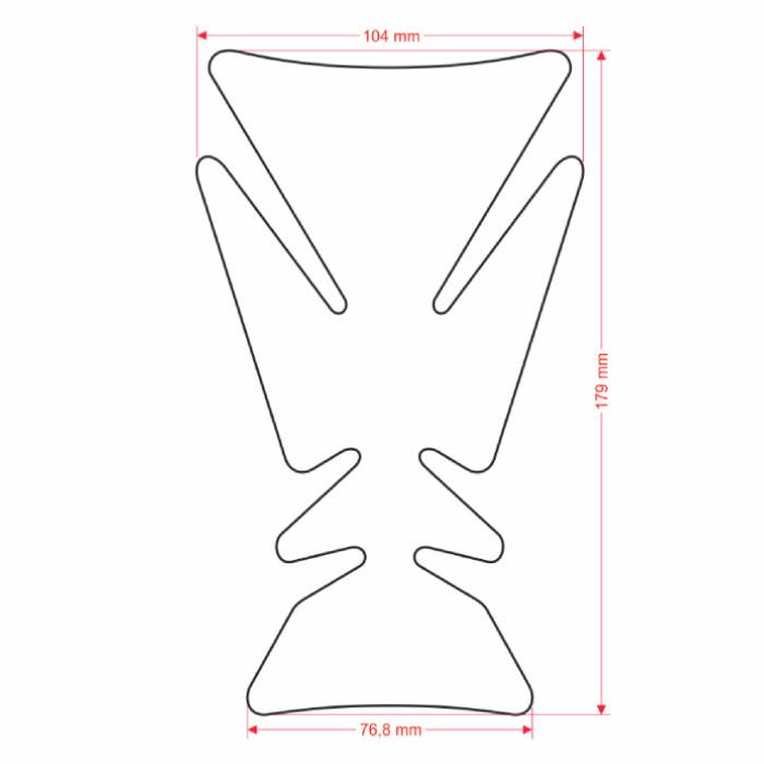 ONEDESIGN Tankpad Engineering Medium racing czerwony
