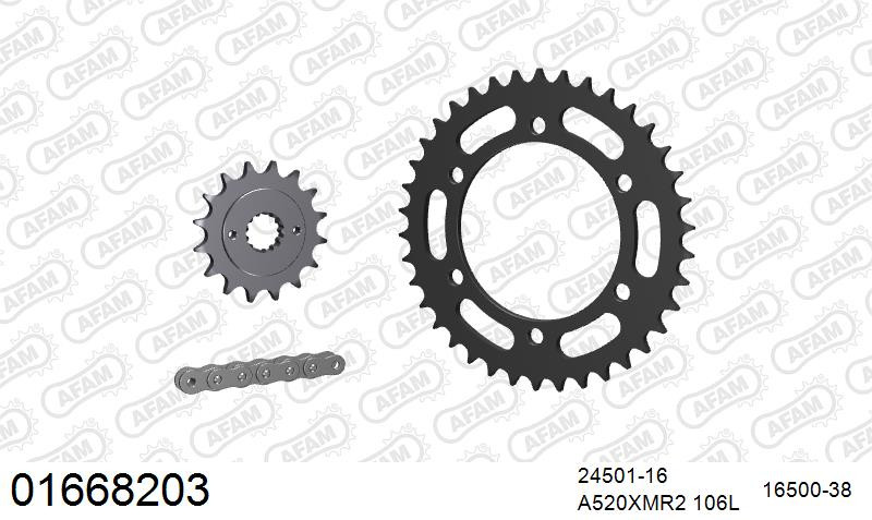 Zestaw napędowy AFAM do KAWASAKI ZR 550 Zephyr B1,B2,B3,B4,B5,B6,B7,B8,B8,B9