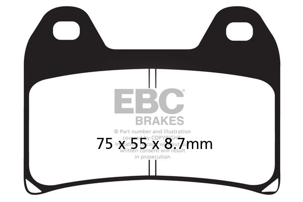 EBC Brakes Klocki hamulcowe EBC FA244 (kpl. na 1 tarcze)